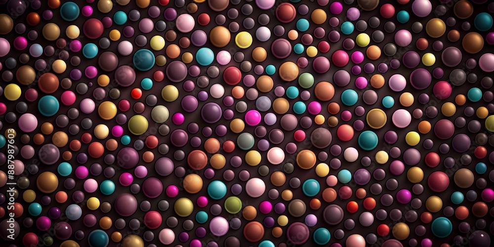 A colorful background with many small round objects A colorful background with many small round objects