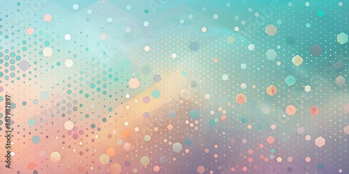 A colorful background with many small circles