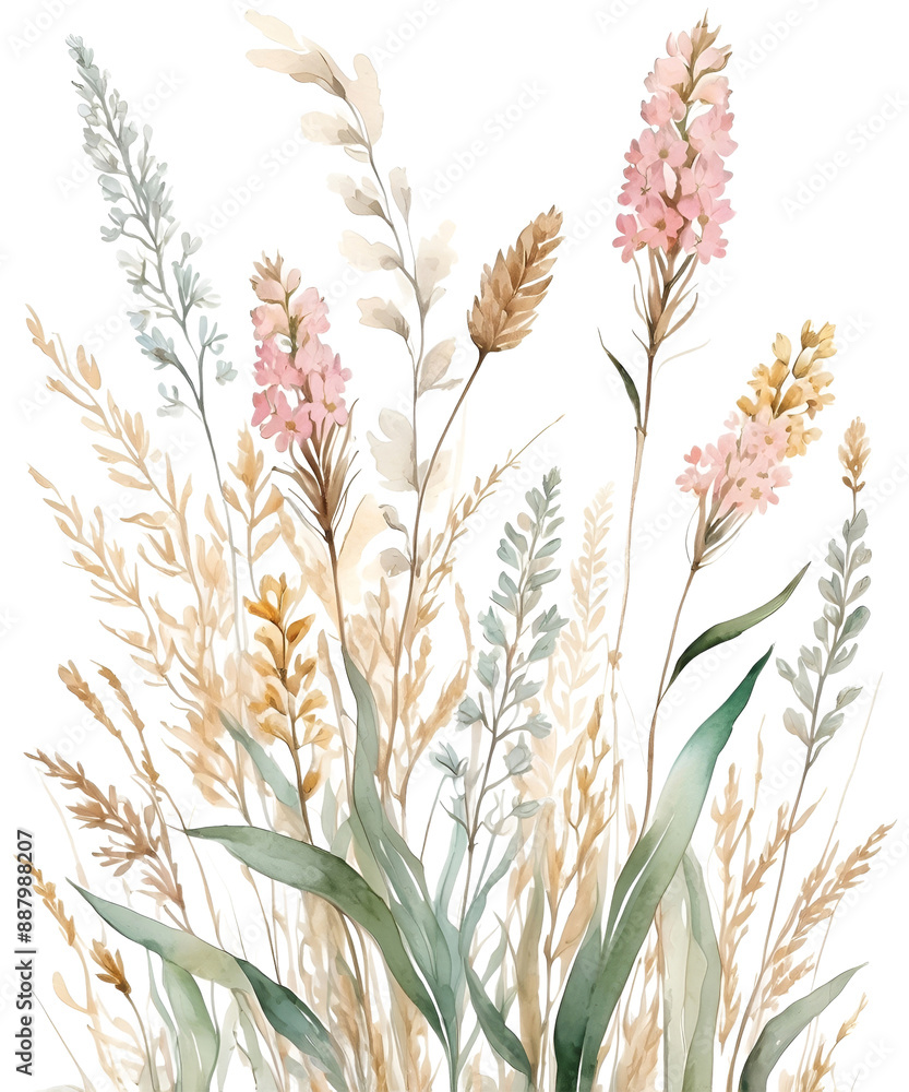 watercolor wildflower watercolor wildflower