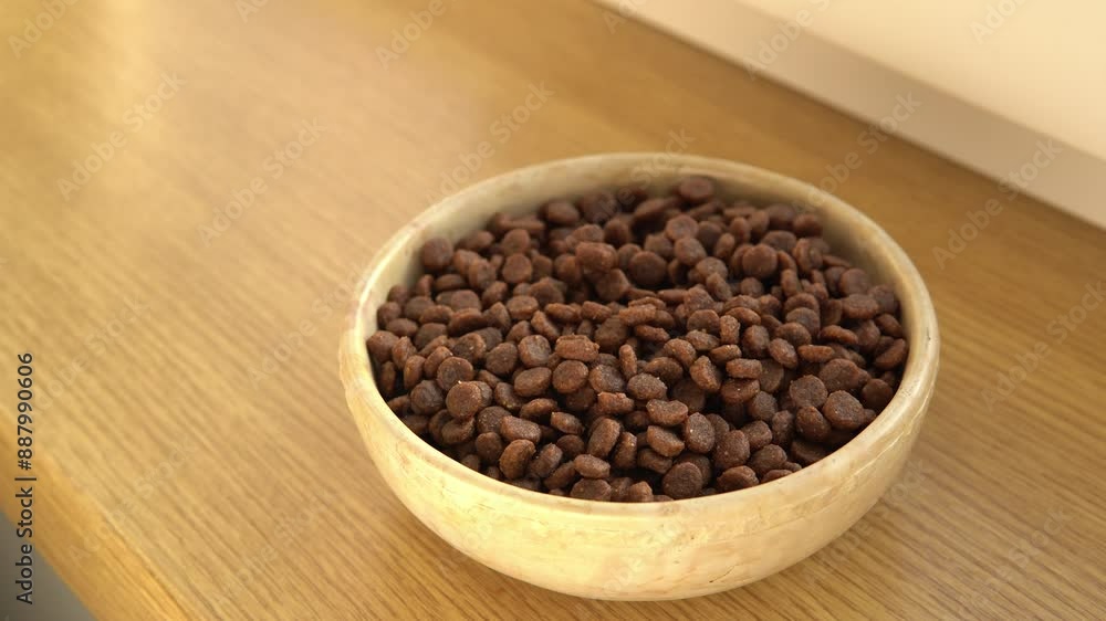 Cat does not eat dry food, refuses to eat, cat is sick, food for pets concept. Cat does not eat dry food, refuses to eat, cat is sick, food for pets concept.