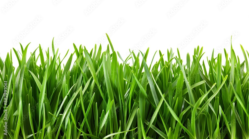 Fototapeta premium green grass isolated on white