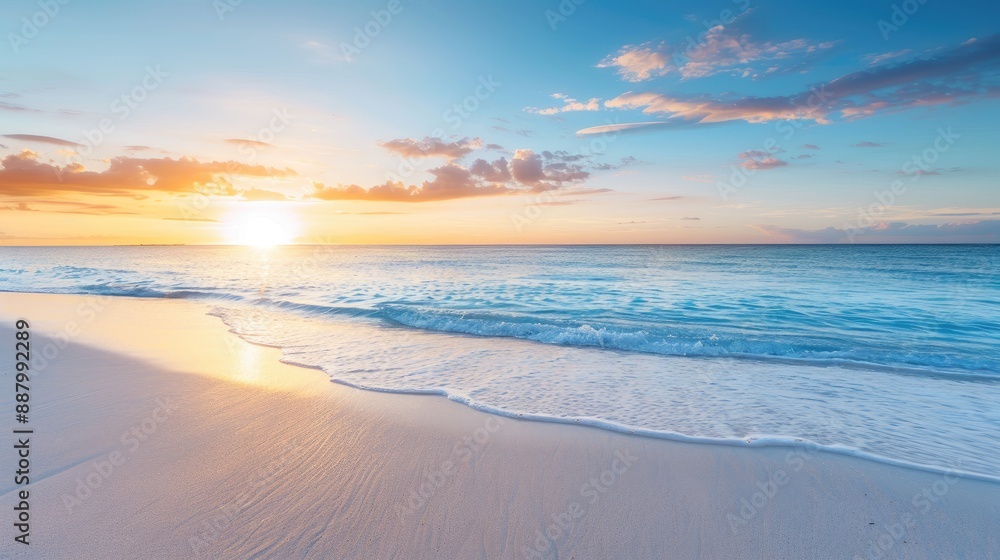 Serene Beach Scene At Sunset Captured In Images Serene Beach Scene At Sunset Captured In Images