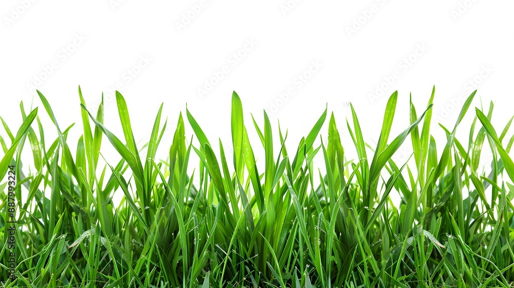 Fototapeta premium green grass isolated on white