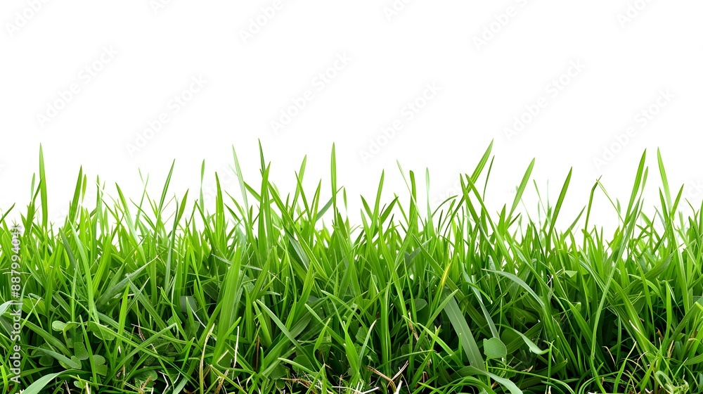 Fototapeta premium green grass isolated on white