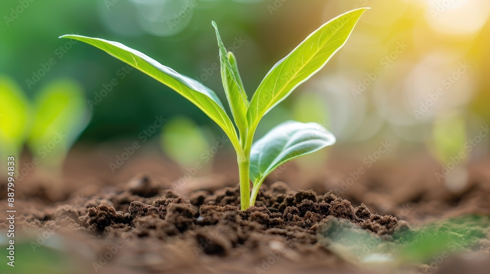 Resilient Sapling Flourishing in Natural Setting Resilient Sapling Flourishing in Natural Setting