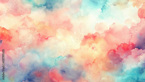 Watercolour Texture Background , Abstract Art Paint Gradient Design