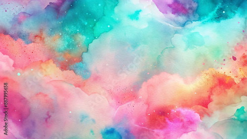 Watercolour Texture Background , Abstract Art Paint Gradient Design