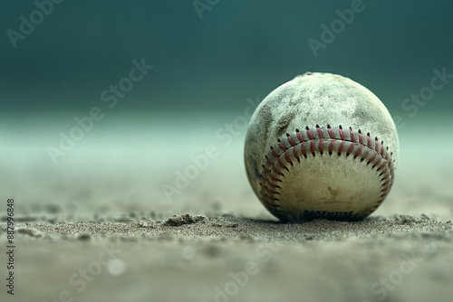 A weathered baseball, stitched dreams and countless memories.