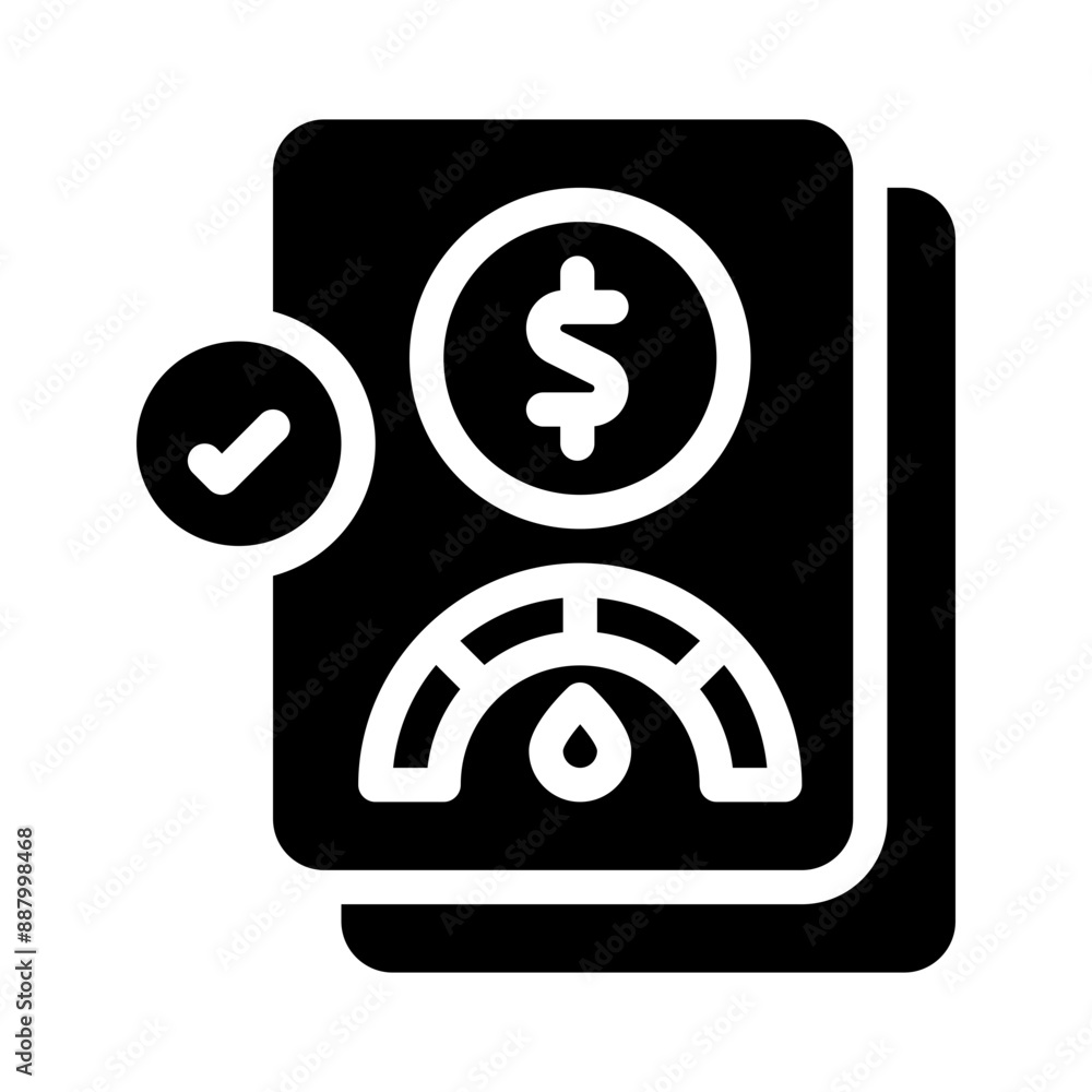 credit score glyph icon credit score glyph icon