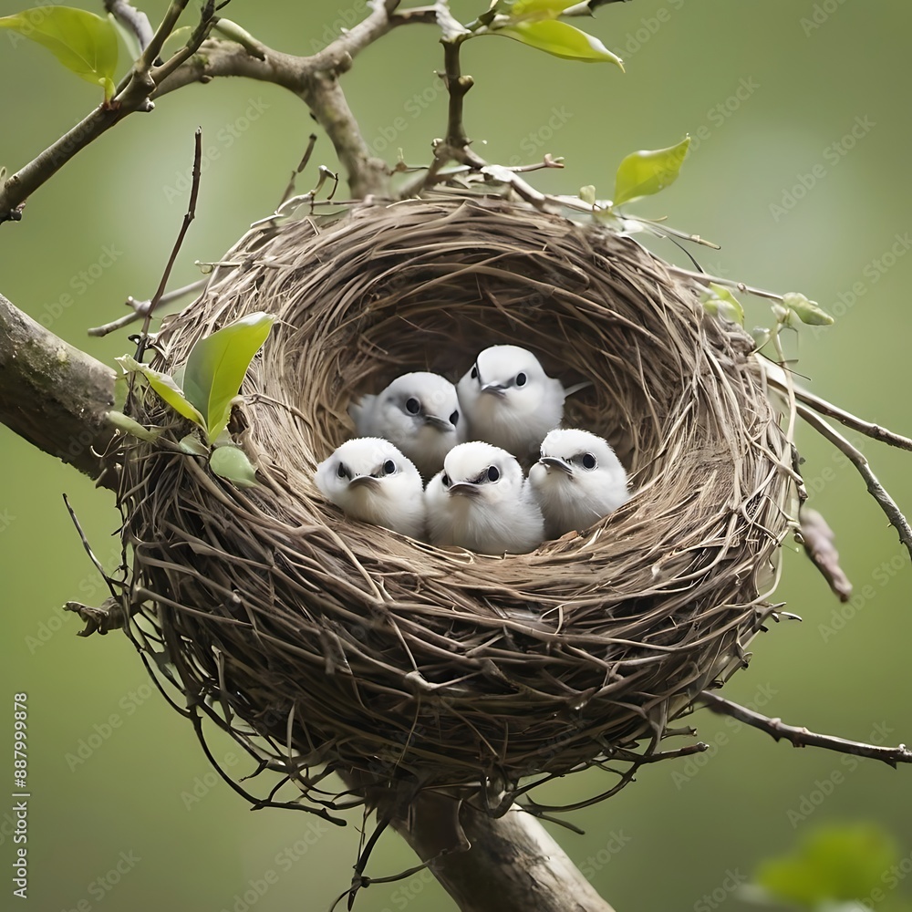 bird nest on a tree