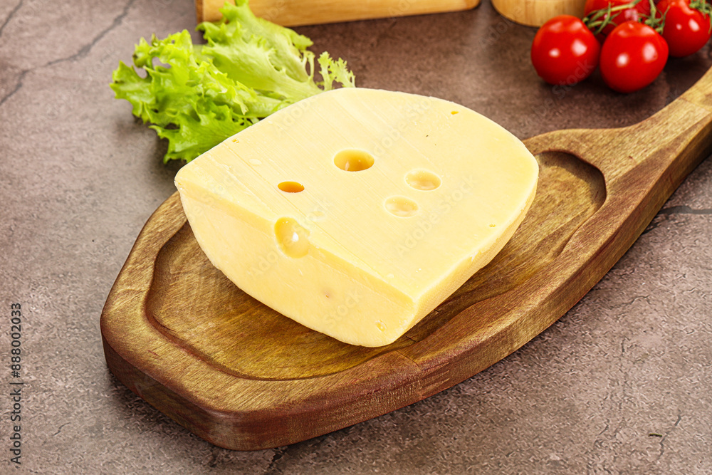Gourmet Maasdam cheese with hole Gourmet Maasdam cheese with hole