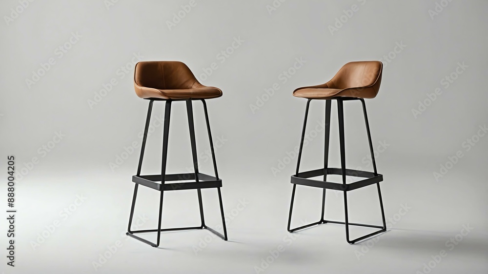 single aesthetic bar stool furniture isolated in pure background single aesthetic bar stool furniture isolated in pure background