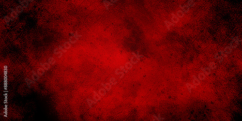 Red abstract watercolor wall grunge macro texture background. Texture of grunge bright warm wall red and black colors in fiery Colorful handmade technique aquarelle, old boarder textured