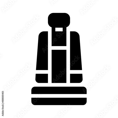 car seat glyph icon