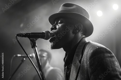 A Soulful Singer Performs at a Motown Concert