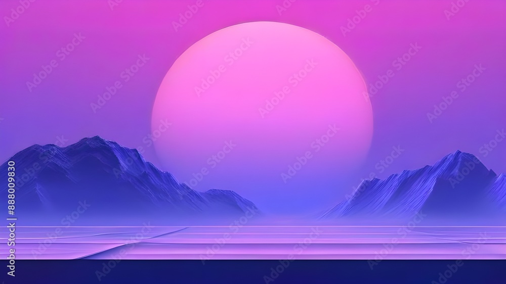 Fototapeta premium minimalistic background vaporvawe themed