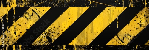 Wallpaper Mural Yellow and Black Striped Warning Sign Torontodigital.ca