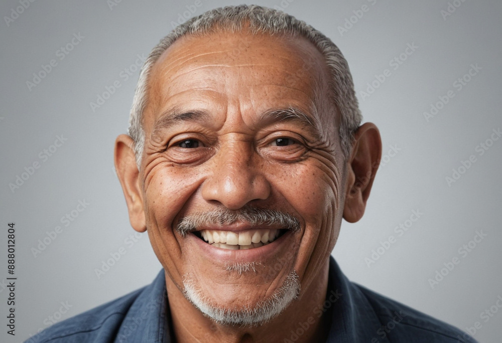 Portrait view of a regular happy smiling Tonga old man, ultra realistic, candid, social media, avatar image, plain solid background Portrait view of a regular happy smiling Tonga old man, ultra realistic, candid, social media, avatar image, plain solid background