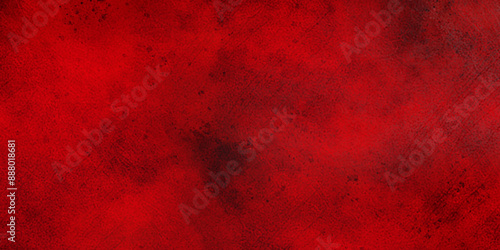 Red abstract watercolor wall grunge macro texture background. Texture of grunge bright warm wall red and black colors in fiery Colorful handmade technique aquarelle, old boarder textured