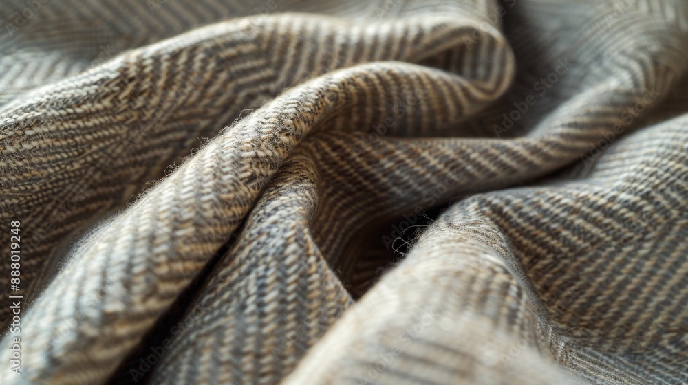 Close up of herringbone fabric. Close up of herringbone fabric.