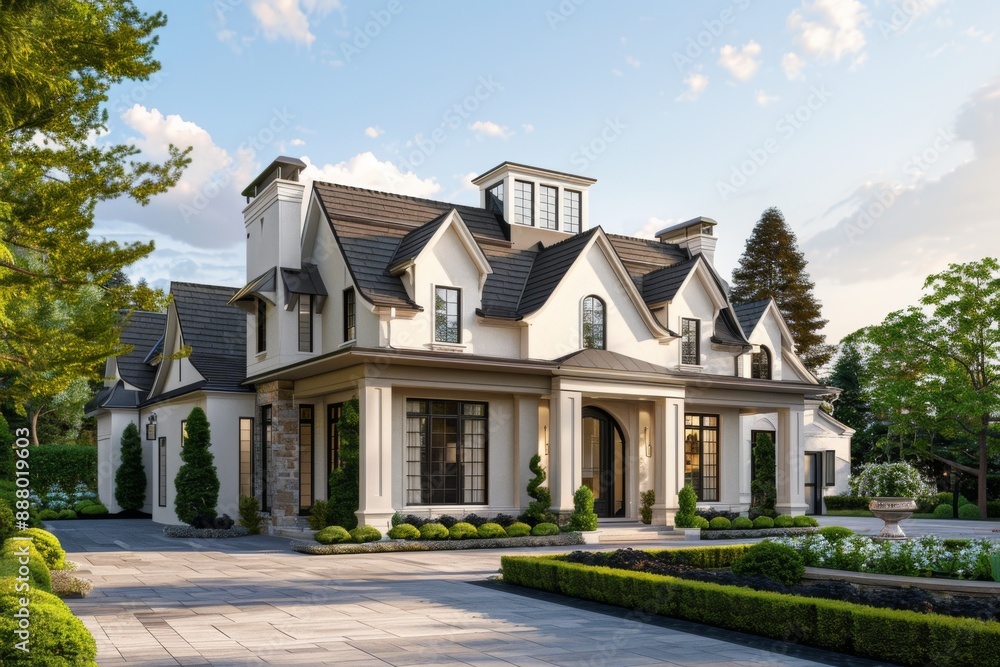 Elegant mansion with classical architecture Elegant mansion with classical architecture