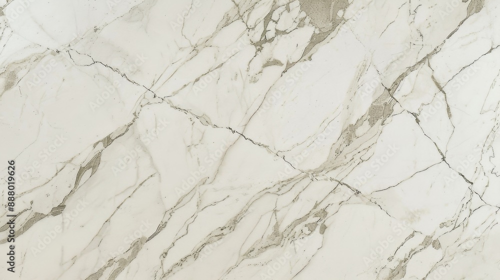 Naklejka premium White Marble Texture With Gray Veins.