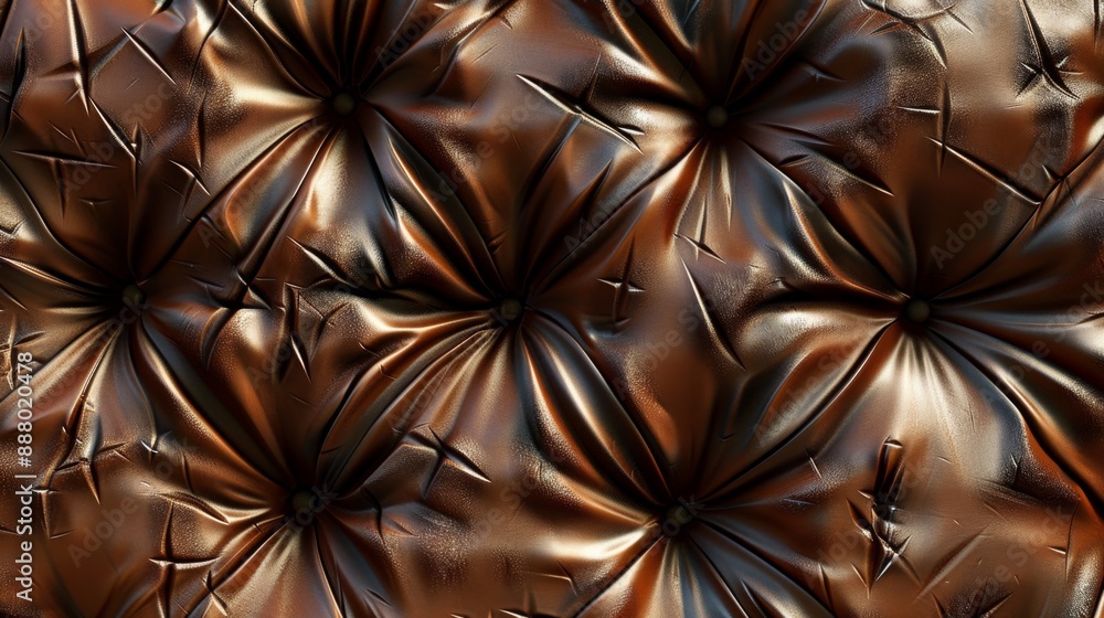Brown Leather Upholstery Texture. Brown Leather Upholstery Texture.