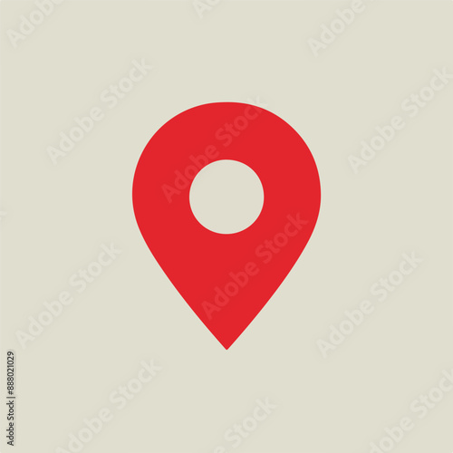 Free Download minimal location pin icon on white background - GFXLoad
