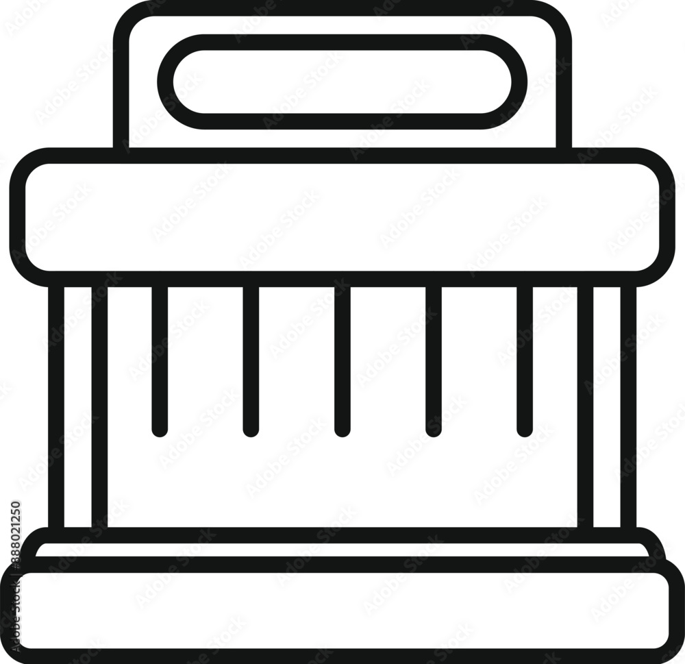 Electric food dehydrator machine icon, outline style Electric food dehydrator machine icon, outline style