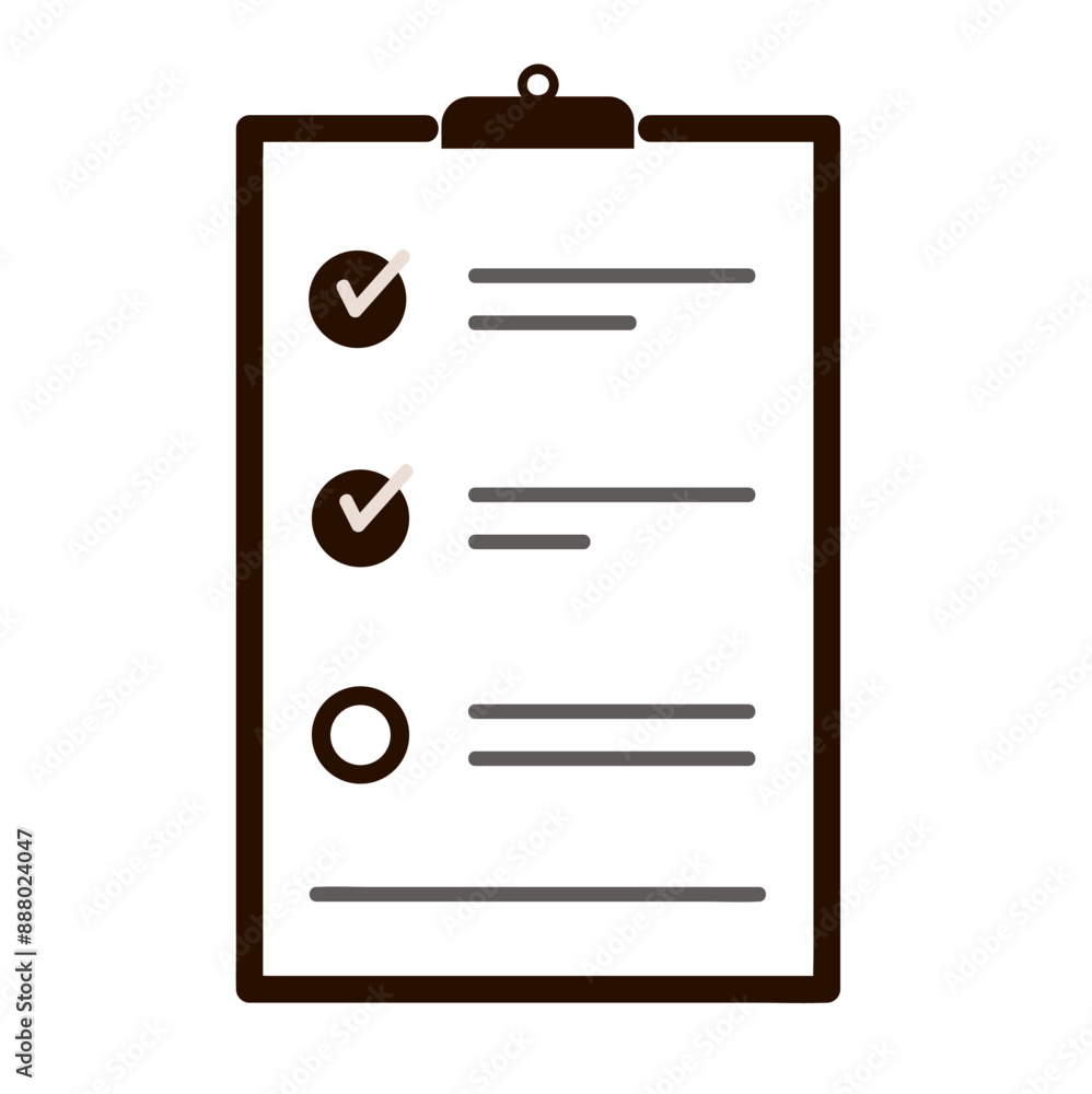 The checklist icon is a graphical representation typically used in digital interfaces to signify a list or a series of tasks that need to be completed or checked The checklist icon is a graphical representation typically used in digital interfaces to signify a list or a series of tasks that need to be completed or checked