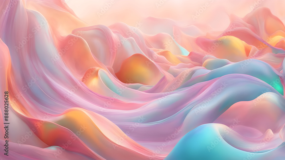 Obraz premium Serene Glassmorphism Design