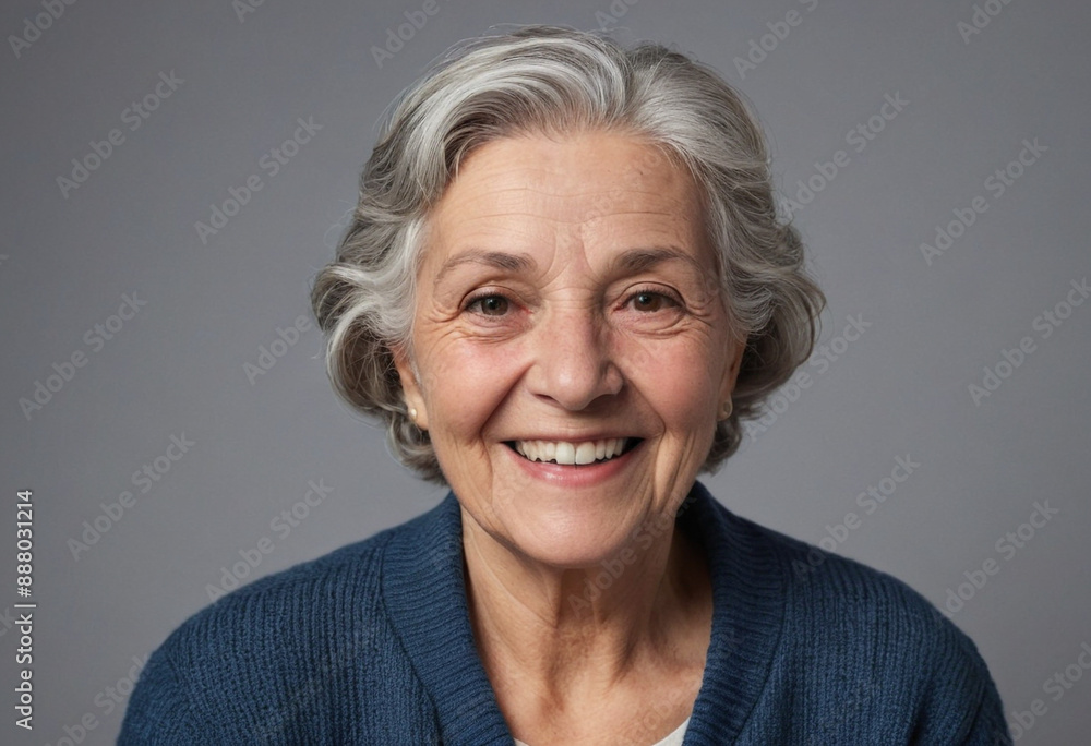 Portrait view of a regular happy smiling Andorra old woman, ultra realistic, candid, social media, avatar image, plain solid background Portrait view of a regular happy smiling Andorra old woman, ultra realistic, candid, social media, avatar image, plain solid background