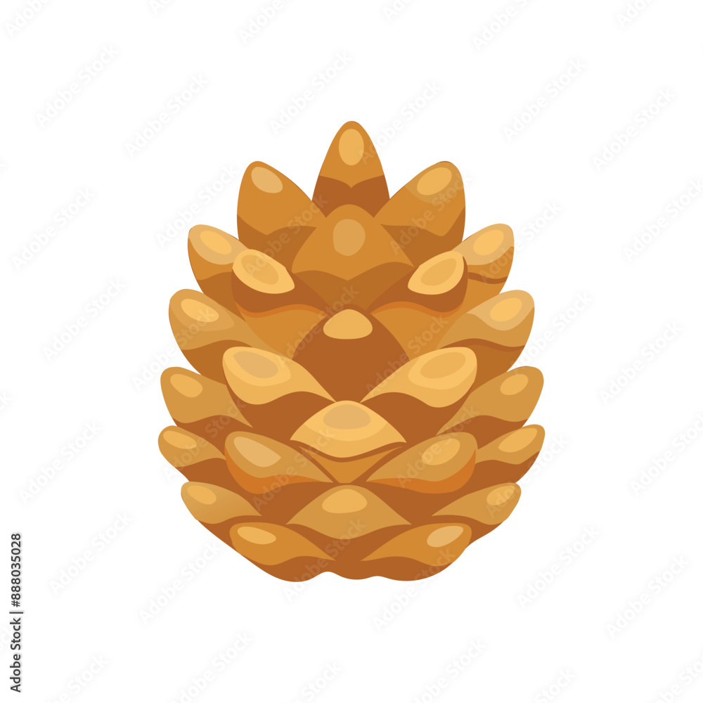 Pine cone. Cartoon illustration of pine cone vector. icon for web design Pine cone. Cartoon illustration of pine cone vector. icon for web design