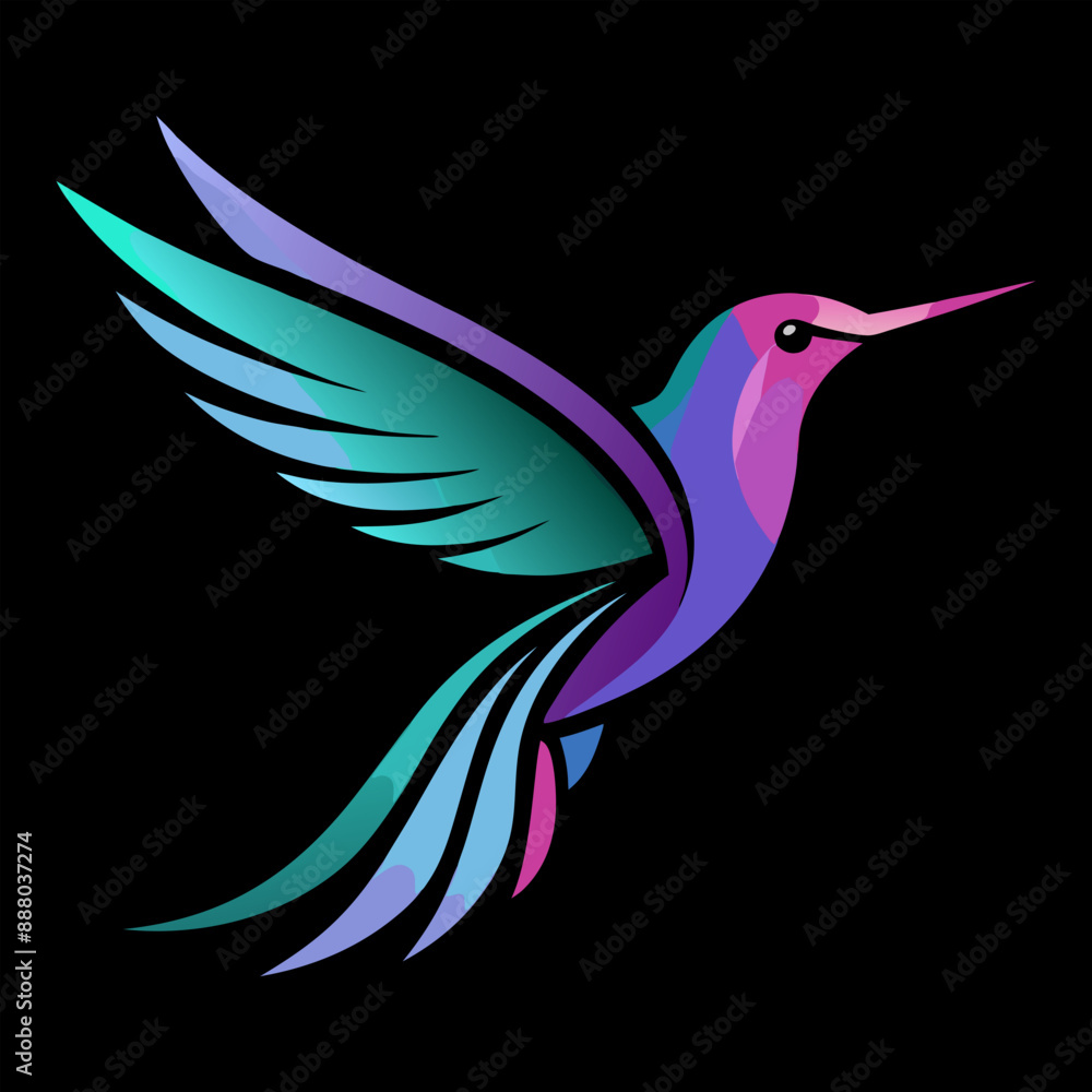 Fototapeta premium Bird logo. Bird brand logo. Start up company logo. Display company logo. Business logo design. 