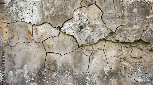 Cracked Concrete Wall Texture.
