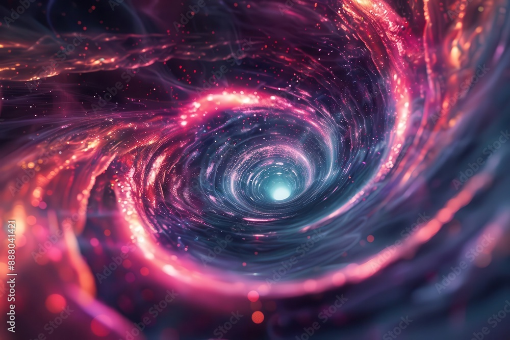 Obraz premium spiraling into infinity mesmerizing abstract vortex background