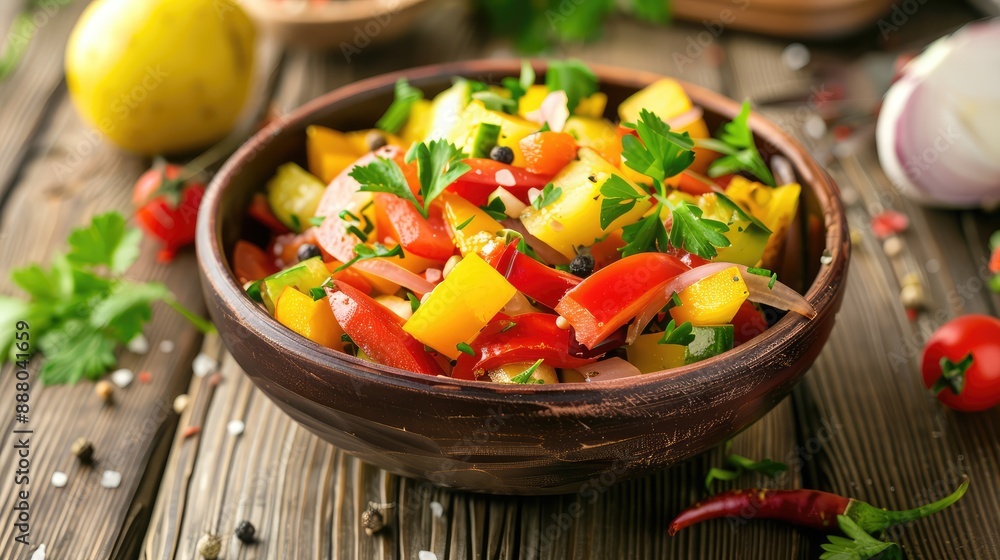 salad with vegetables salad with vegetables