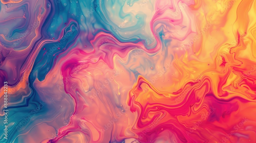 Vivid fluid blend in abstract art background Surreal and psychedelic design Vivid fluid blend in abstract art background Surreal and psychedelic design