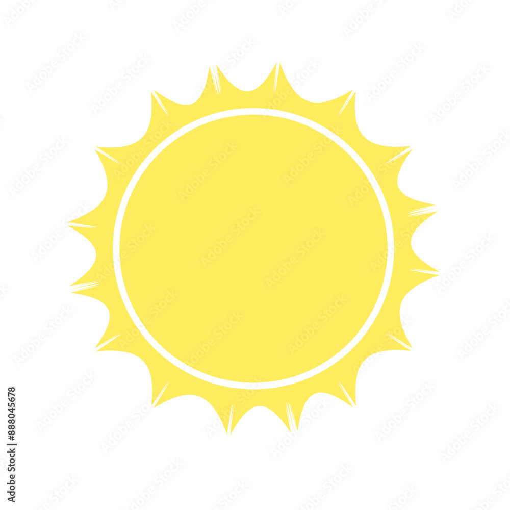 Sun icon vector. The Weather category. summer, sunlight. Sun icon vector. The Weather category. summer, sunlight.