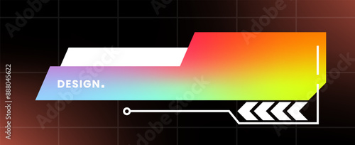 Modern pop up window illustration. Futuristic pop up interface.