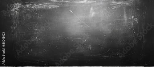 Chalky white texture on blackboard with copy space image