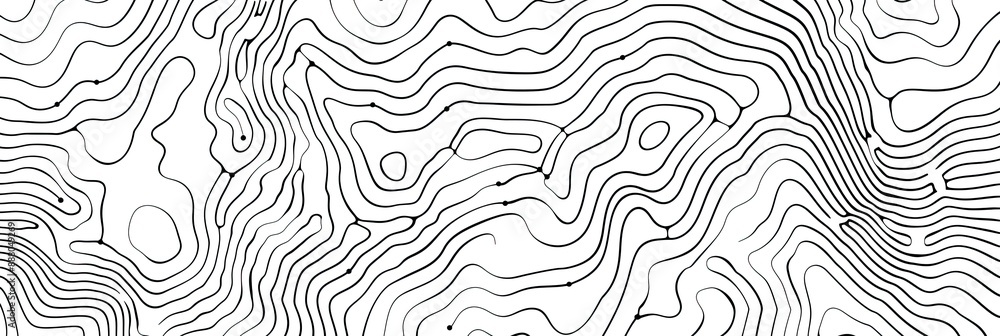 Abstract Topographic Map Lines Abstract Topographic Map Lines