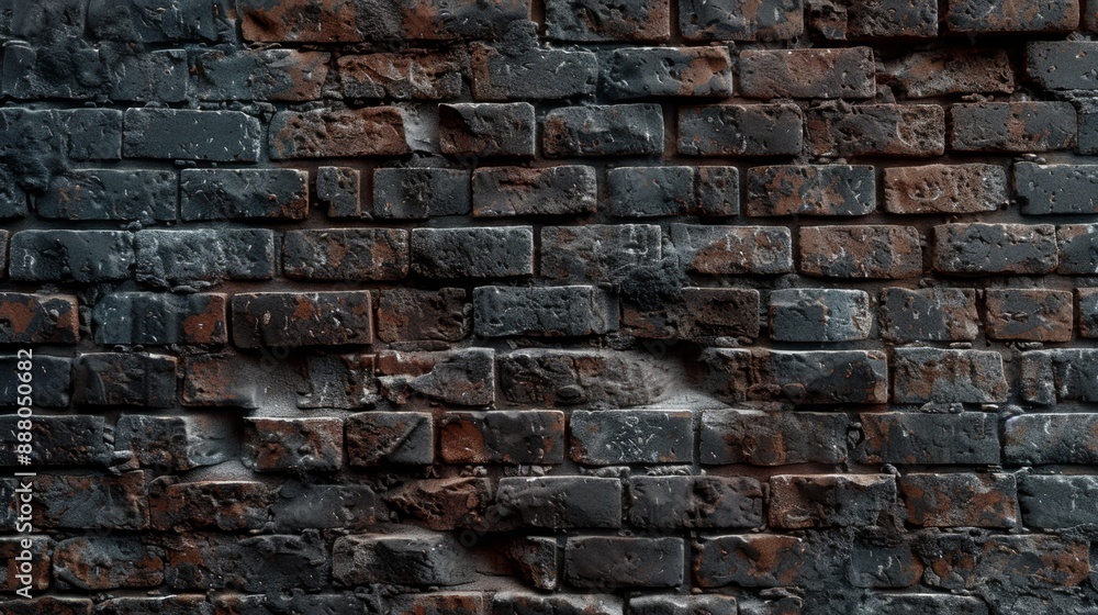 Obraz premium Old Burnt Brick Wall Texture.