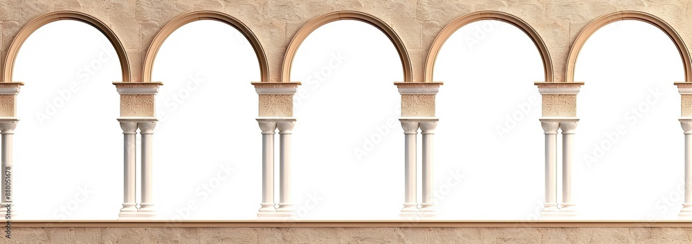 Fototapeta premium Classical Archway Design with Columns