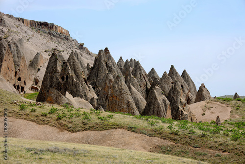 Fairy chimneys in Ihlara Valley, Turkey