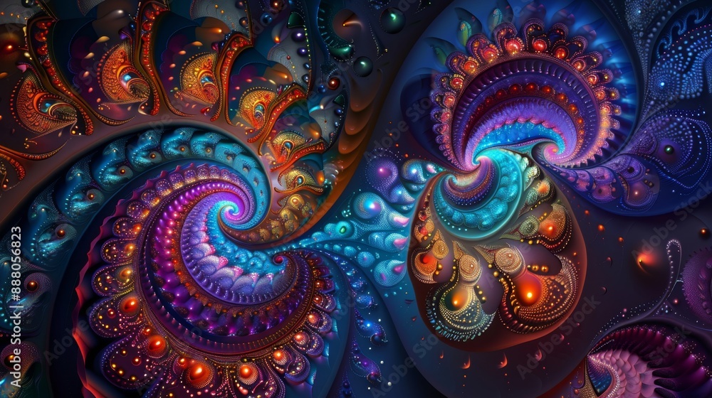 Abstract Cosmic Swirls.