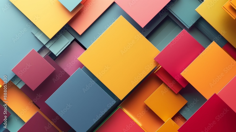 Abstract Geometric Pattern with Vibrant Colors. Abstract Geometric Pattern with Vibrant Colors.