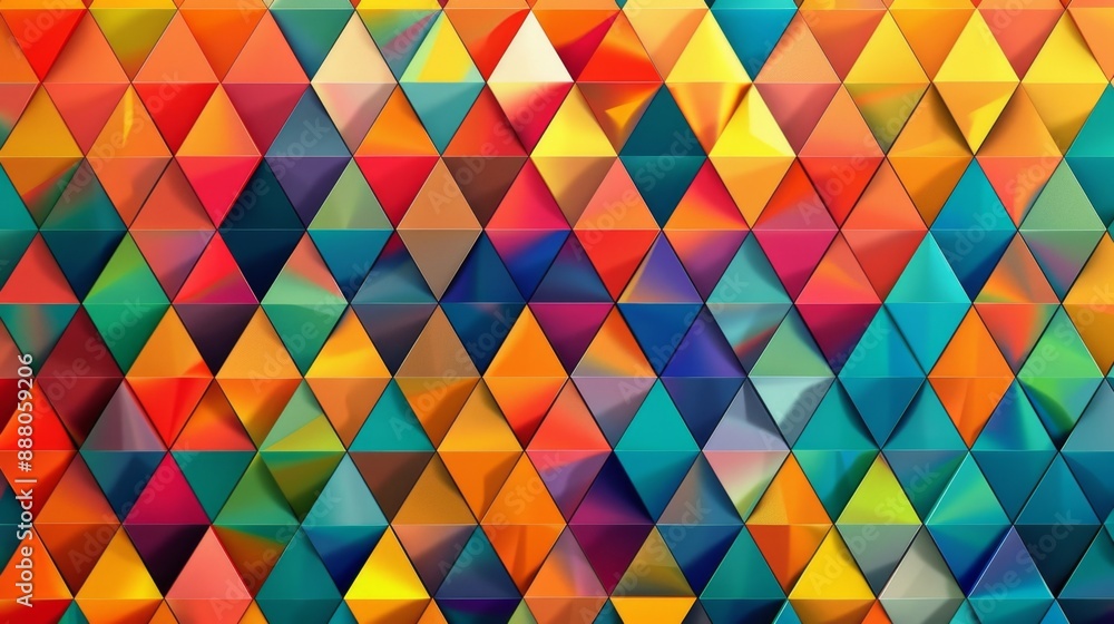 Abstract Colorful Triangle Pattern. Abstract Colorful Triangle Pattern.