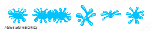 water splash, water waves symbol, ripple water flow for graphic, water fluid shape