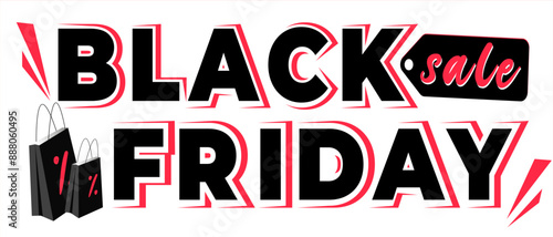 Wallpaper Mural Black friday sale. Banner for web. Red color. Luxury background Torontodigital.ca